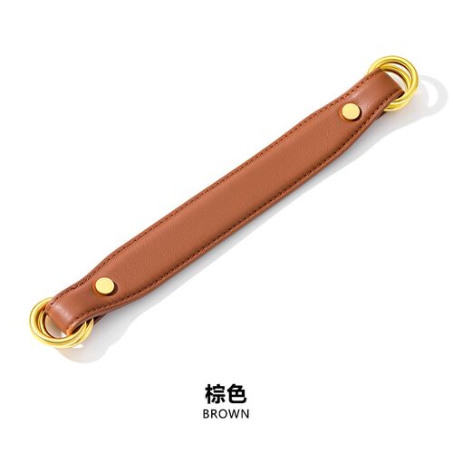 适用改造lp布艺包替换带牛皮双环手提丝巾包包DIY手拎带肩带配件