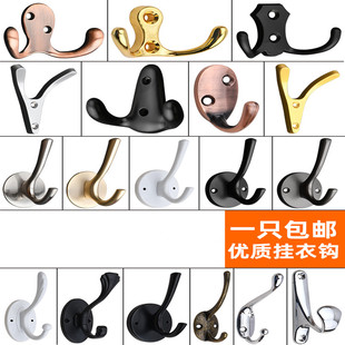 挂衣钩进门玄关简约单钩挂衣钩墙上衣柜室内卧室衣帽浴室金色挂钩