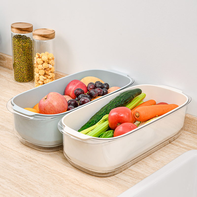 日式长方形大容量沥水篮双层洗菜神器不滴落弄湿台面杯子晚盘沥水,餐饮具,果盆/果盘/果篮,淘宝优惠券,粉丝福利购,淘宝优惠卷