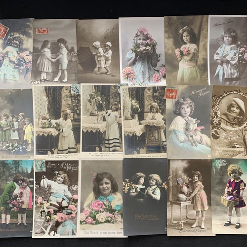 24  欧洲早期 1900-1930年 儿童系列 手账素材 珍藏老明信片 自选