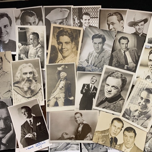 欧洲早期 原版 好莱坞 男明星 珍藏老明信片 黄金时代