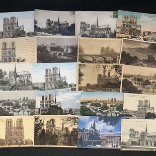 1930年代 1900 巴黎圣母院 专题 自选 老明信片 法国