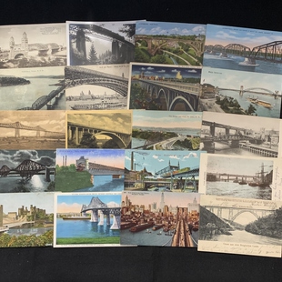 1940年 1900 桥梁专题 铁路桥 自选 珍藏老明信片 欧洲