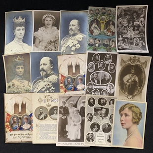 珍藏老照片版 部分凹凸版 王室肖像 明信片 英国王室