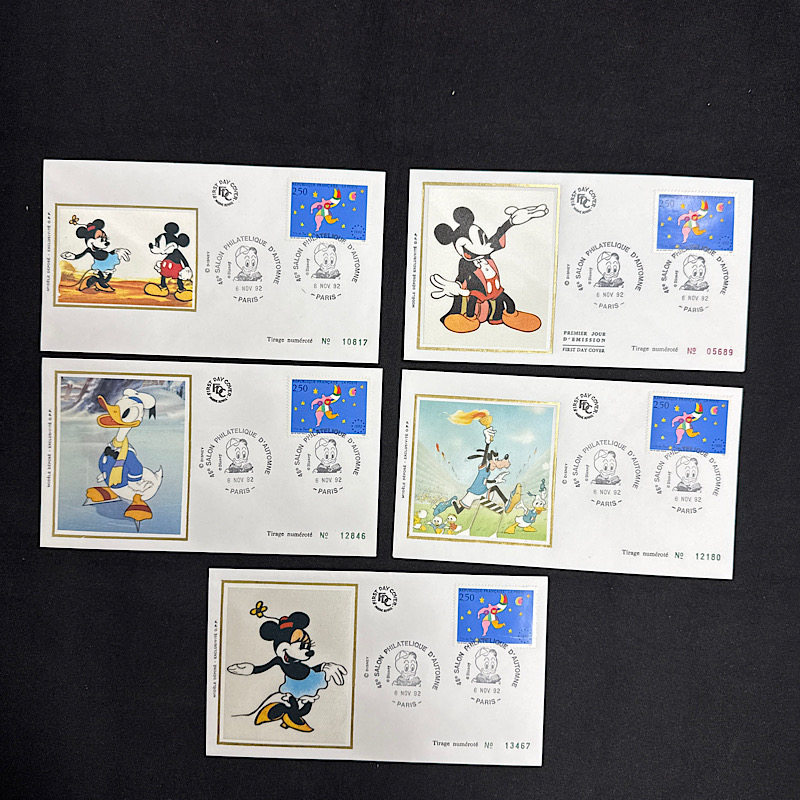 法国丝绸  世界各国 首日封 迪士尼专辑  大全 儿童礼物 生日礼物