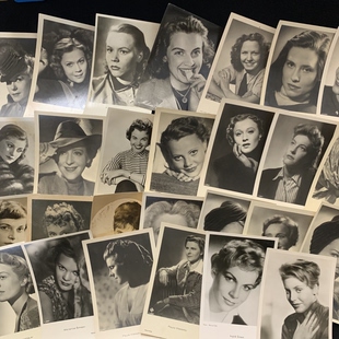 美女 1930～1940年 演员 名人 老明信片 原版 欧洲早期