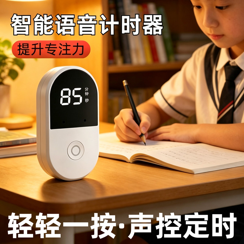 智能语音控制计时器学生定时神器图片