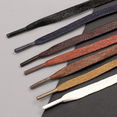 皮鞋 绳棕色0.6cm 带黑色白色纯棉防水打蜡鞋 鞋 带休闲男女扁平系鞋