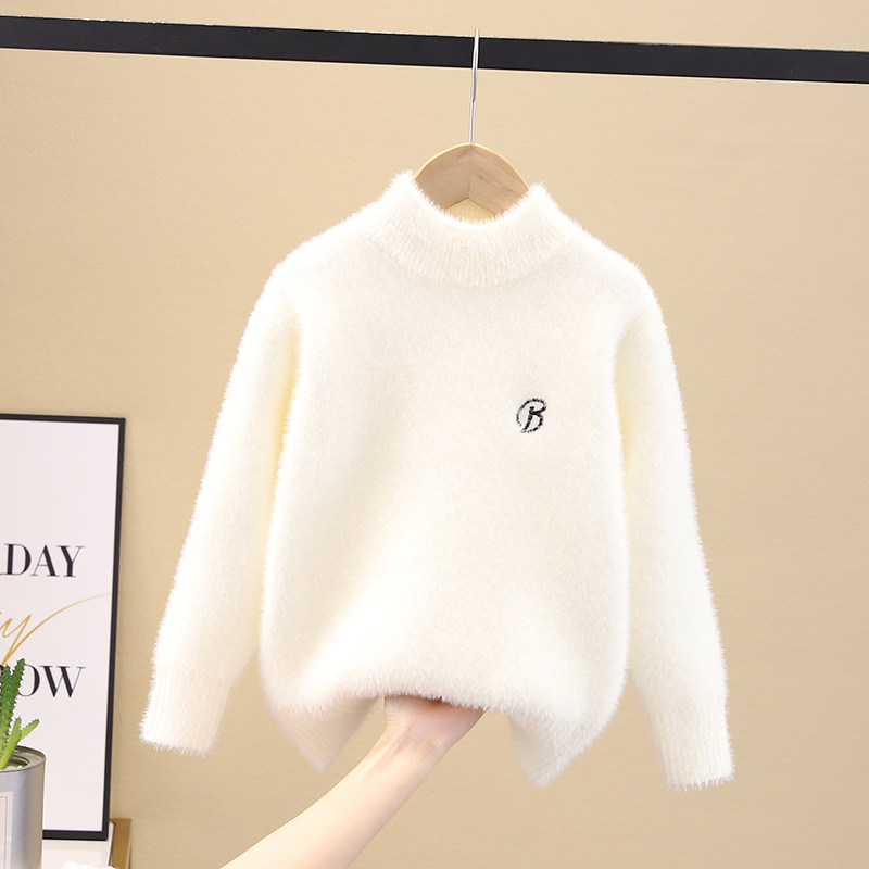 一体绒毛衣女针织春秋冬