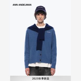 针织毛衣 穿搭假两件披肩连帽开衫 设计师ANN ANDELMAN男女同款
