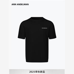 圆领毛织T恤 修身 设计师ANN ANDELMAN新品
