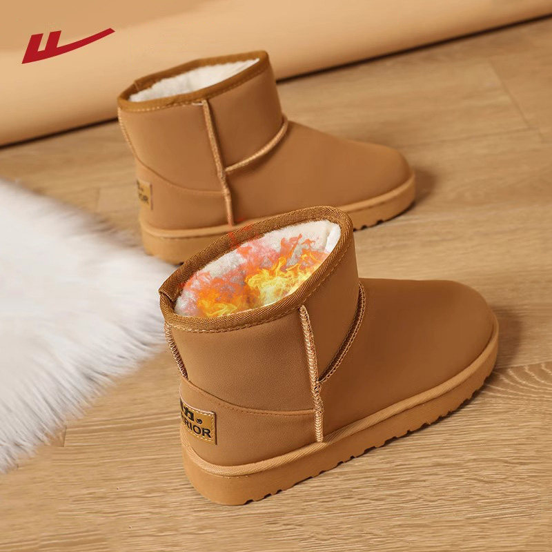 回力女鞋加绒加厚正品休闲雪地靴