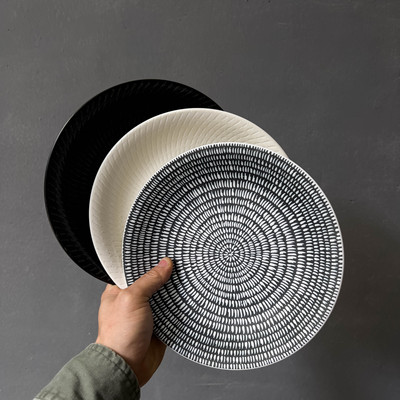 陆升新骨瓷釉下彩8.25寸深盘