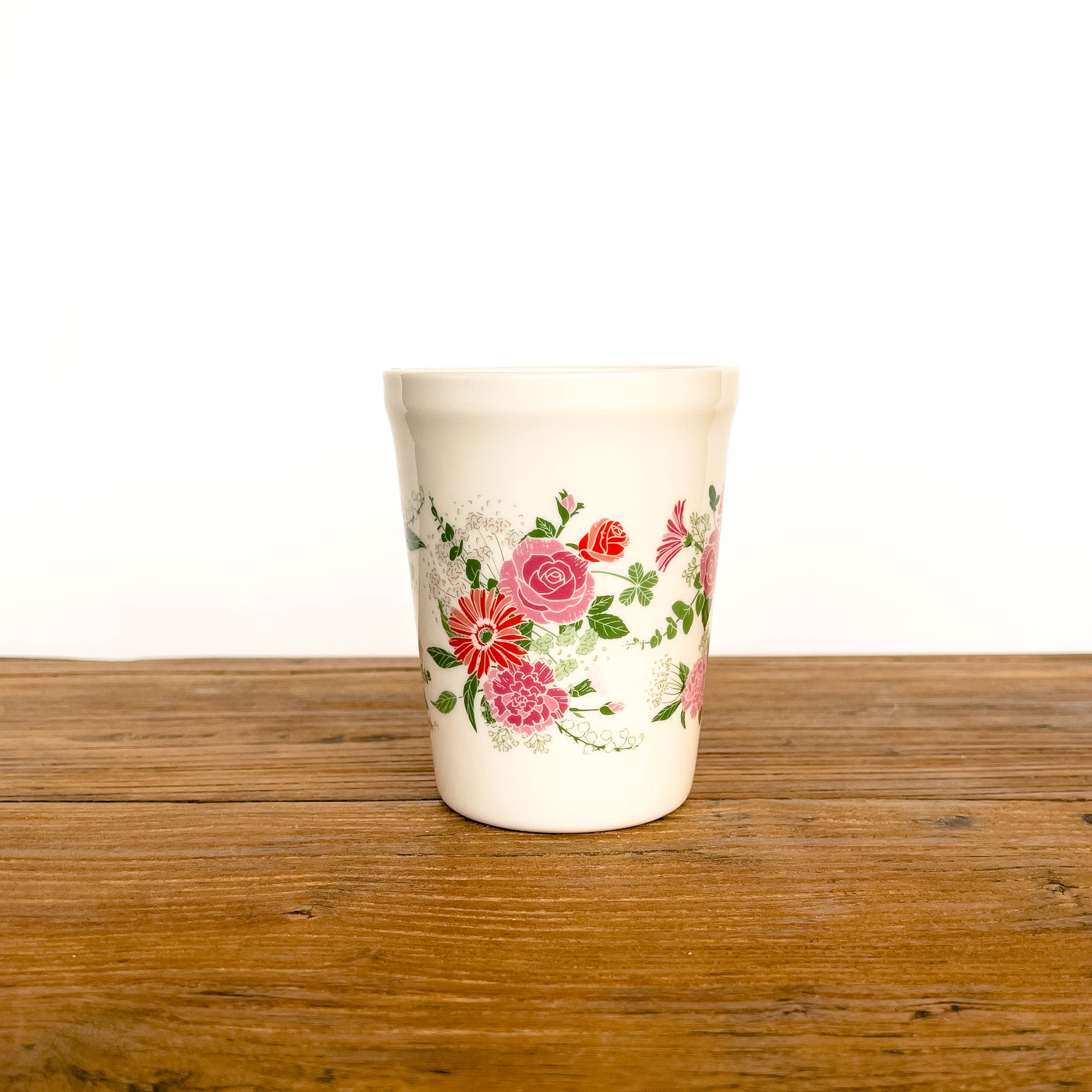 陶瓷350ml毫升手握印花复古Ins风