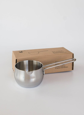 【K35】三层钢一体成型12cm奶锅融化黄油锅泼油锅18-10不锈钢辅食