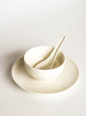 白麻布纹饭碗Luzerne原标一级品