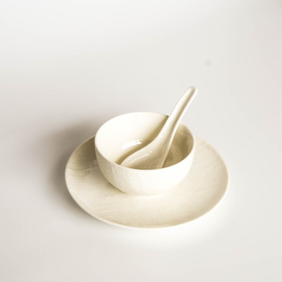 白麻布纹饭碗Luzerne原标一级品