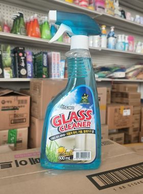 韩国山小怪玻璃清洁剂家用擦窗清洗浴室窗户去污除垢600ml 喷头