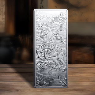 投资银条100g足重纪念收藏银条合金电镀银金属银条平板有色金属