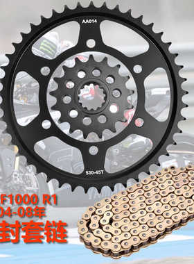 适用雅马哈FZ1 B/S/E/YG 06-15年链盘YZF1000 R1 04-08年链轮牙盘