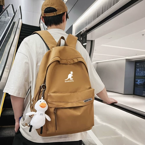Кенгуру, вместительный и большой ноутбук для путешествий подходит для мужчин и женщин, сумка для школьников, школьный рюкзак, в корейском стиле, простой и элегантный дизайн