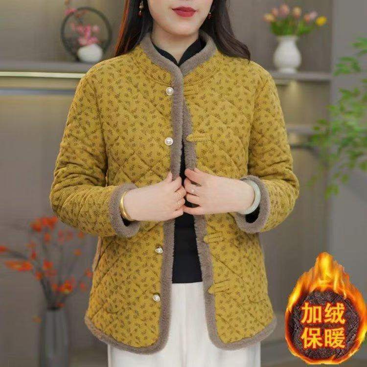 妈妈装秋冬加绒棉衣外套中老年女装短款小个子保暖内胆轻薄小棉袄,女装/女士精品,中老年女装,淘宝优惠券,粉丝福利购,淘宝优惠卷