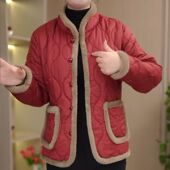 妈妈装 秋冬新款 国风洋气棉衣加绒保暖小棉袄中老年女复古棉服外套