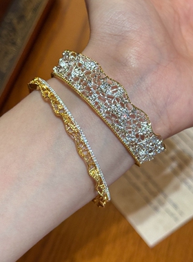 蕾丝网格不规则手镯女气质百搭