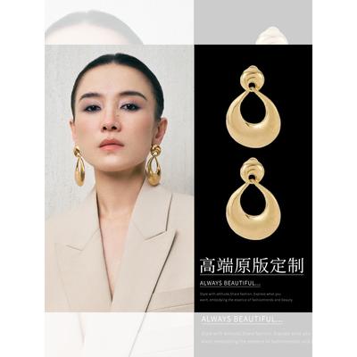 宋佳同款金色大耳环女2025新款