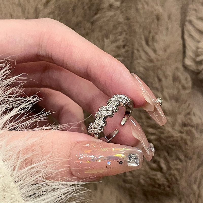 复古风缠绕戒指女纯银