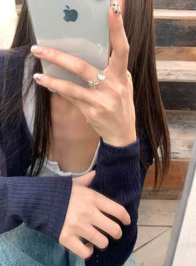 银色海星贝壳戒指女2026新款指环