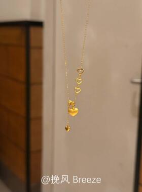 镂空爱心流苏项链女2026新款爆款