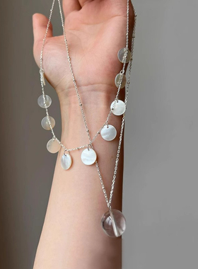 超仙圆贝串珠项链女2025新款