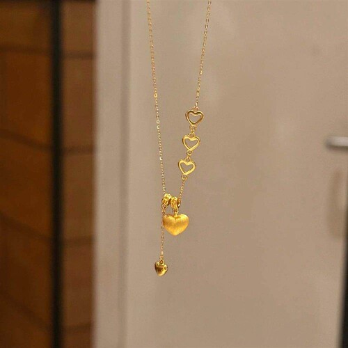 镂空爱心流苏项链女2026新款爆款