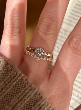 双层细款戒指女2026新款时尚气质