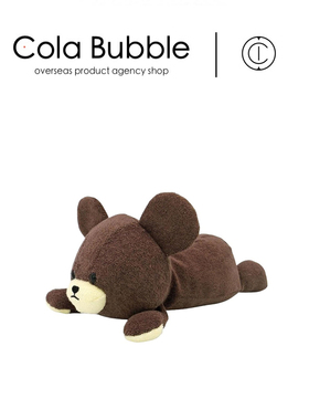 日本nakajima正版趴姿睡颜读书熊小熊学校公仔玩偶娃娃毛绒玩具