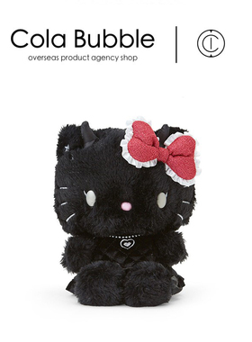 日本三丽鸥hellokitty正版恶魔凯蒂猫哈喽kt猫公仔玩偶毛绒玩具