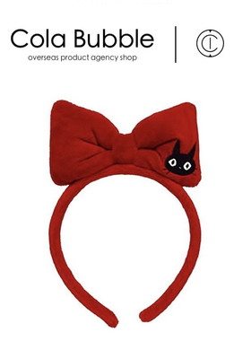 日本totoro周边魔女宅急便黑猫吉吉原装正版发卡头箍可爱发箍头饰