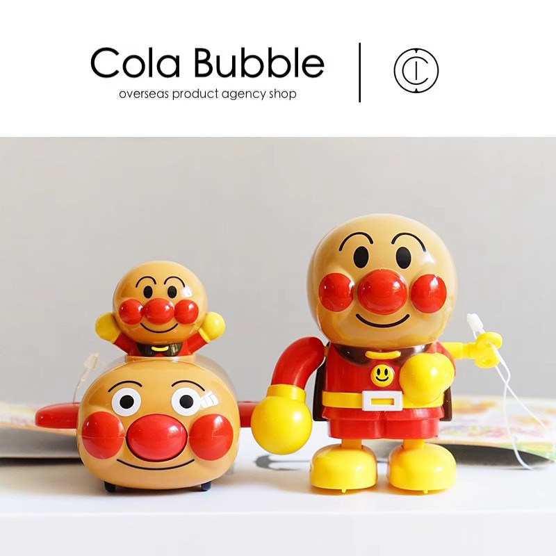 日本正版面包超人发条人偶公仔回力车惯性车gogogo儿童玩具