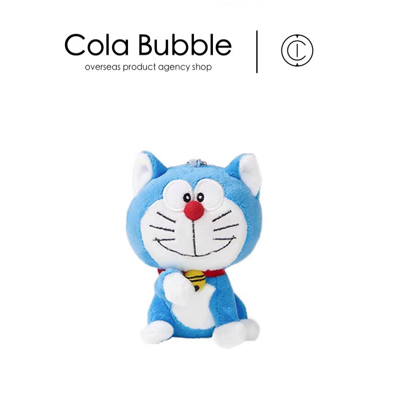 日本正版doraemon招财猫哆啦a梦叮当猫公仔玩偶毛绒包包挂件挂饰