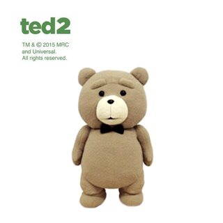 日本ted2大电影同款原装正版大号领结泰迪熊公仔玩偶抱枕毛绒玩具