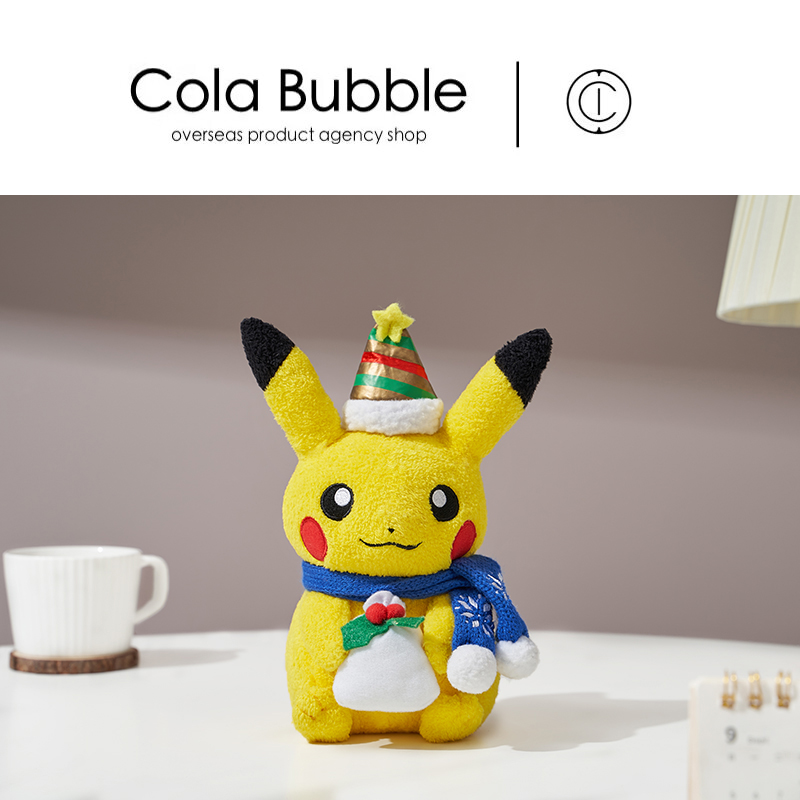 pokemon日本正版圣诞皮卡丘公仔