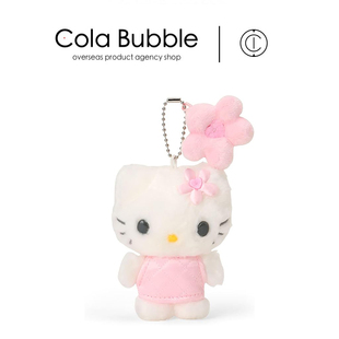 日本hellokitty正版粉色绗缝凯蒂猫kt猫公仔玩偶毛绒包包挂件挂饰