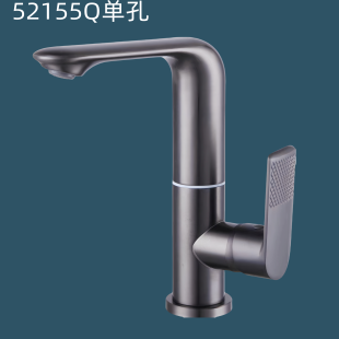 高端家用水龙头陶瓷加密阀芯蜂窝防溅水嘴水龙头冷热枪灰面盆龙头