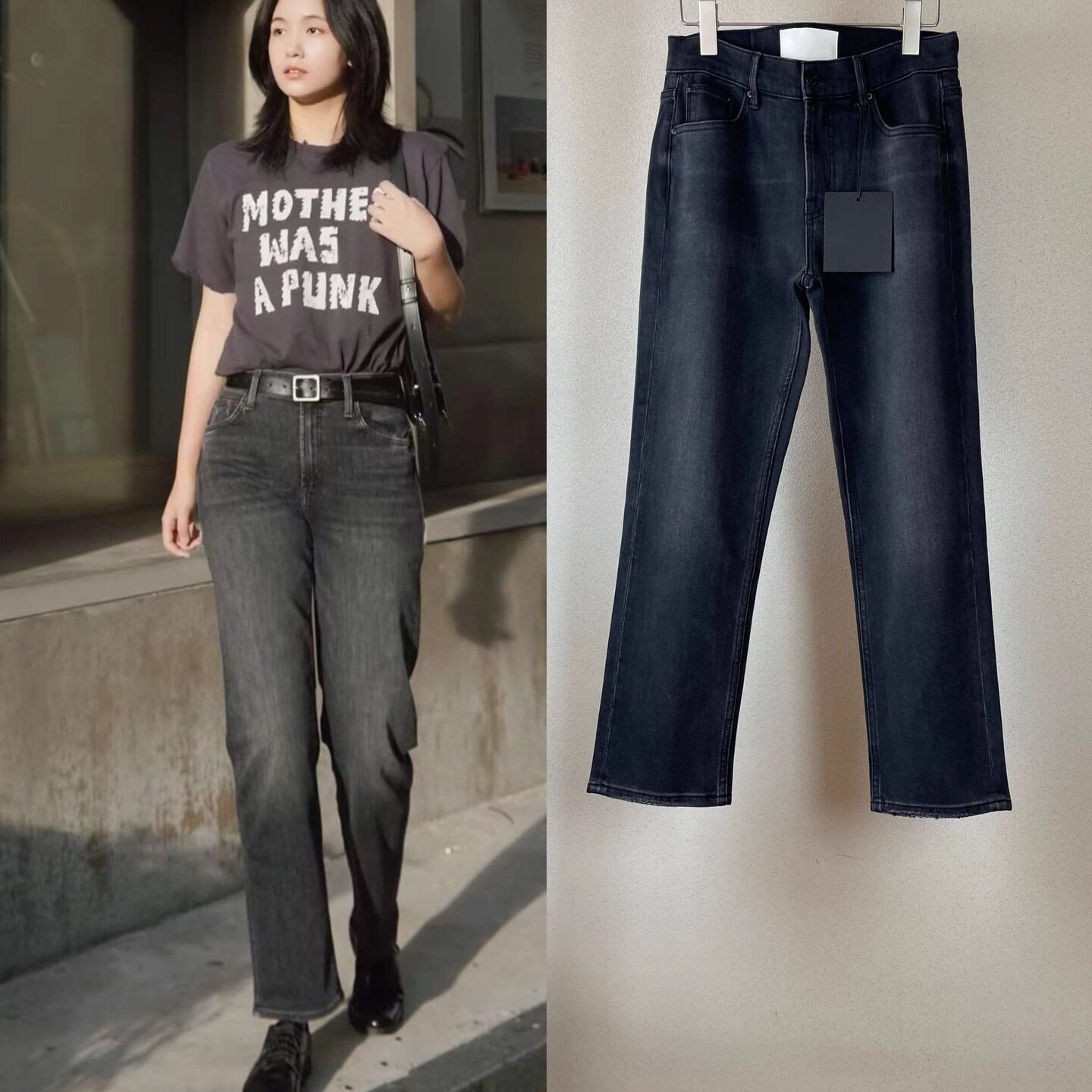 小直筒9分烟管裤微弹力小个子