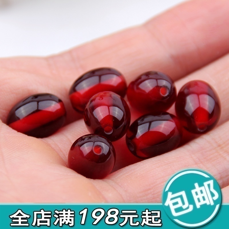 diy血珀蜜蜡项链手串半成品散珠