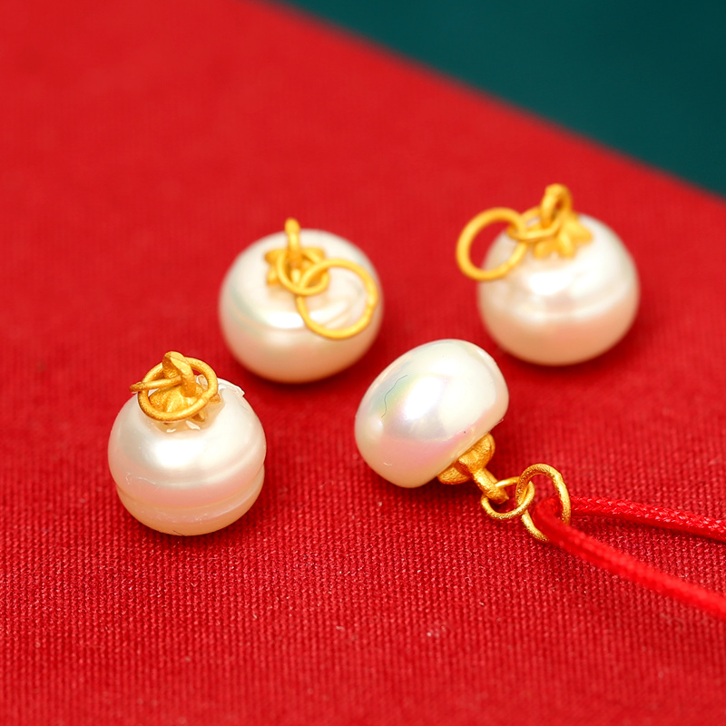 diy提溜挂坠配件天然淡水珍珠