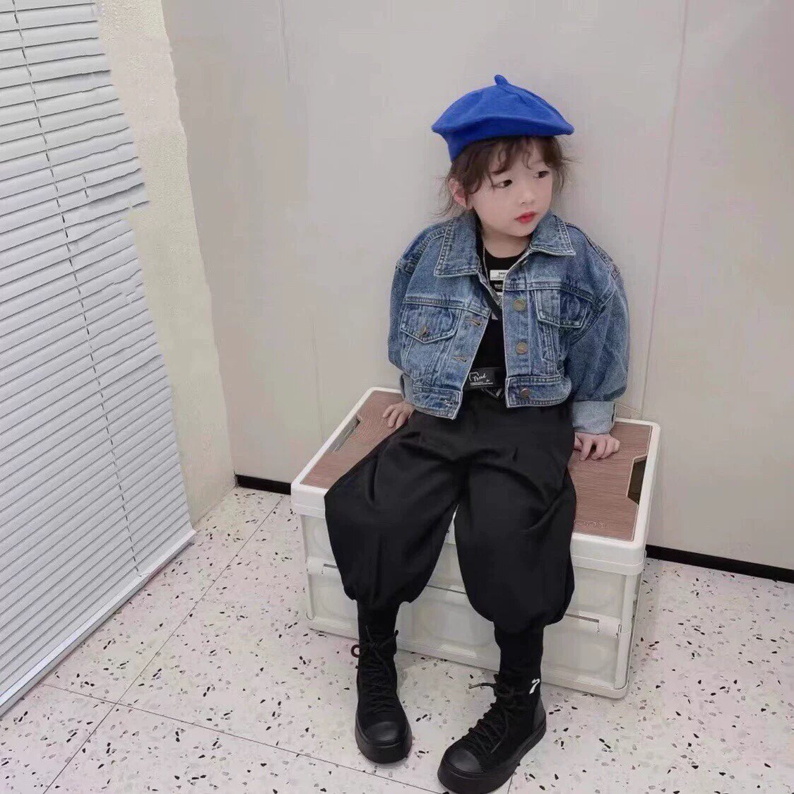 韩国童装男女童短款牛仔外套2026秋装新款中大童上衣潮