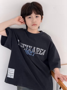 波拉韩国童装儿童休闲短袖T恤2026夏装男童女童半袖上衣亲子装