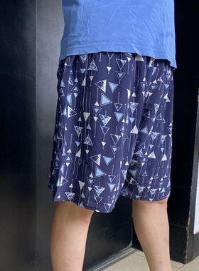 超值推荐大码真丝桑蚕丝真丝男女居家休闲裤沙滩裤短裤100—190